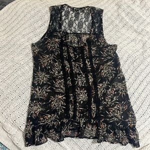 Lacey Black Tank